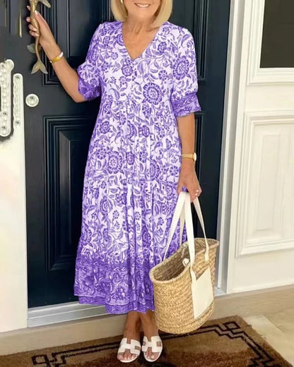 V-neck Bohemian Dresse