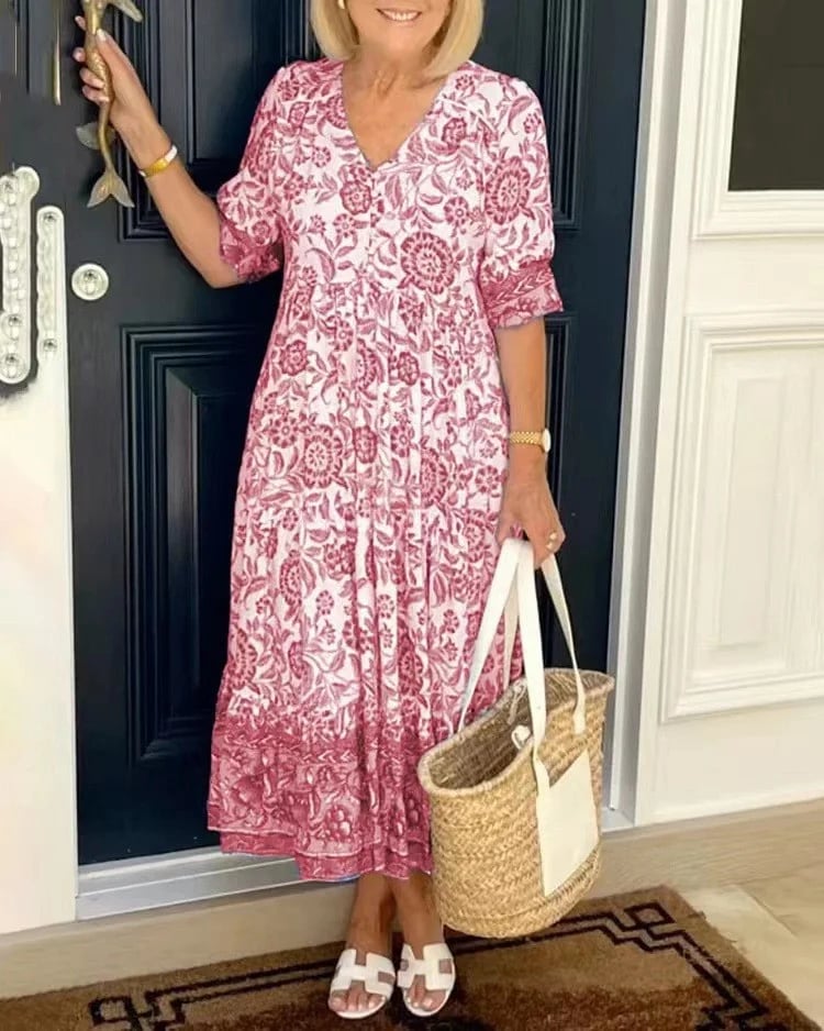 V-neck Bohemian Dresse