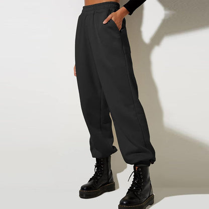 Women High Waisted Baggy Sweatpants Comfortable Cotton Joggers Pants