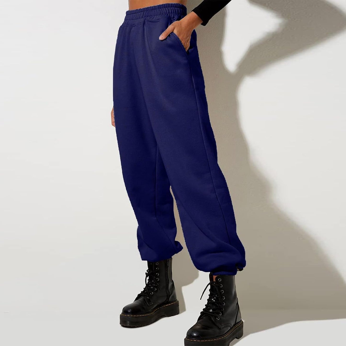 Women High Waisted Baggy Sweatpants Comfortable Cotton Joggers Pants