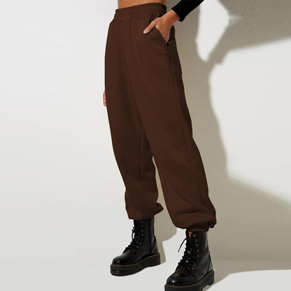 Women High Waisted Baggy Sweatpants Comfortable Cotton Joggers Pants