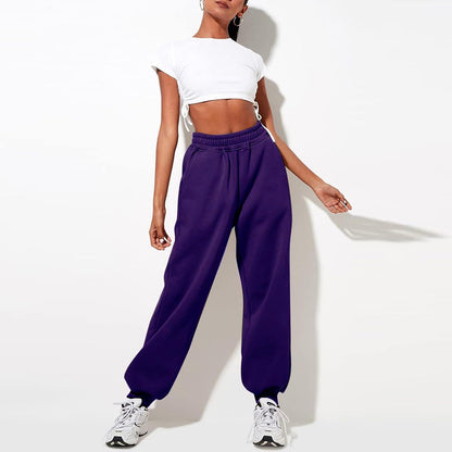Women High Waisted Baggy Sweatpants Comfortable Cotton Joggers Pants