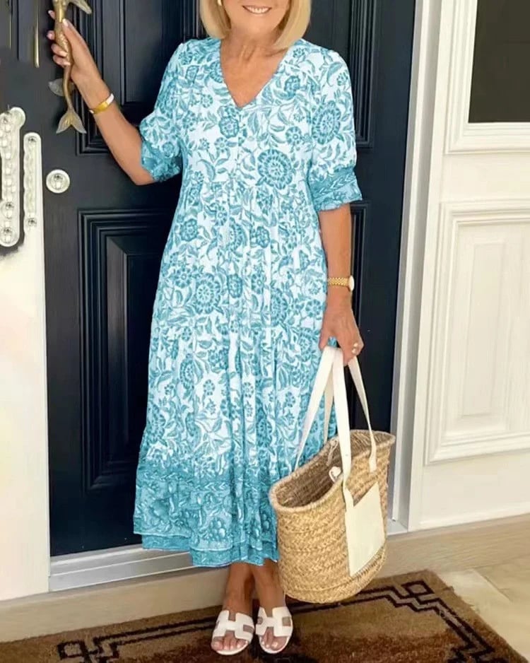 V-neck Bohemian Dresse