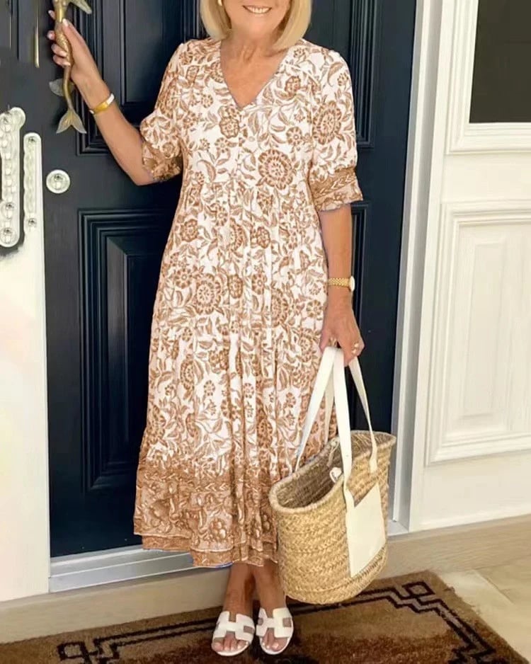 V-neck Bohemian Dresse